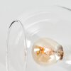 Koyoto Deckenleuchte mit klaren Glaskugeln Ø 15 cm, 4-flammig, E14, sandfarben-weiß