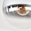 Gastor Deckenleuchte Glaskugel Messing mit rauchfarbenem Glasschirm ø 25 cm