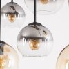 Koyoto Glas Pendelleuchte 6-flammig mit Kiefernholz naturfarben, E27