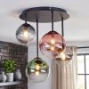 Chehalis Deckenlampe mit Glaskugeln, Ø 38 cm, 4-flammig, bunte Glasschirme