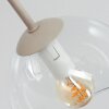 Koyoto Deckenleuchte mit Glaskugeln, klare Glasschirme, 7-flammig, E14