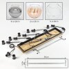 Koyoto 6-flammige Kugel-Pendelleuchte mit mehrfarbigen Glasschirmen ø 20-30 cm