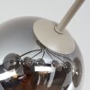 Moderne Kugelleuchte Gastor mit 7 rauchfarbenen Glasschirmen, ø 15 cm, E14