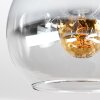 Koyoto Deckenleuchte Rauchglas Kugel, 4-flammig, E14, runde Glasschirme