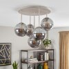 Gastor Kugel-Deckenleuchte 5-flammig mit rauchfarbenem Glasschirm ø 15 cm