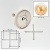 Gastor Kugel-Deckenleuchte mit bernstein-klaren Glasschirmen ø 15 cm, 5-flammig