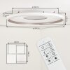Orvix flache LED Deckenleuchte rund dimmbar mit Fernbedienung, Ø 59 cm