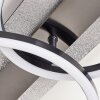 Kordex LED Deckenleuchte modern, Ring-Design mit Glitzereffekt, 1150 Lumen