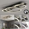 LED Ring-Deckenleuchte Kordex mit Glitzereffekt, Memoryfunktion, 4000 Kelvin neutralweiß