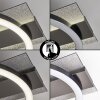 LED Ring-Deckenleuchte Kordex mit Glitzereffekt, Memoryfunktion, 4000 Kelvin neutralweiß