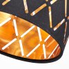 Wandspot Alsen, verstellbar und schwenkbar, mit goldenem Metallschirm mit Lochmuster
