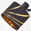Alsen Wandleuchte mit Schalter, gold-schwarzer Stoffschirm mit Schlitzen