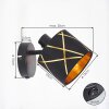 Wandspot Opatija im 2er-Set mit geometrischem Ausschnittschirm in Gold und schwenkbarem Kopf