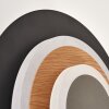 LED Wandleuchte Lemik, 2er-Set, Holzoptik-Front, verstellbar, 3000 Kelvin warmweiß