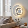 Lemik LED Innen-Wandleuchte rund, flach verstellbar mit weißem Acrylglasring