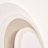 LED Wandleuchte Lemik, 2er-Set, Ringrelief, verstellbar, 3000 Kelvin warmweiß