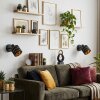 Wandspot Alsen im 2er-Set mit modernem Metallgestell, schwenkbar für die Couch