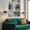 Wandspot Alsen im 2er-Set mit modernem Metallgestell, schwenkbar für die Couch