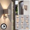 Tamarin LED Außenwandleuchte mit Bewegungsmelder IP54 sandfarben, Up-Down-Licht