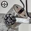 Hora 2-flammige Stehlampe Industrial Vintage mit Metall-Spots, Fußschalter, 162 cm