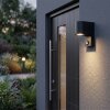 Kingstown Außenwandleuchte mit Bewegungsmelder IP44, GU10, Klarglas, halbrund