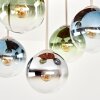 Boho Style Kugel-Deckenleuchte Gastor mit 5 bunten Glasschirmen ø 15 cm
