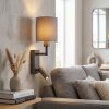 Turil LED Wand-Leseleuchte fürs Bett mit drehbarem Lesespot & Stoffschirm