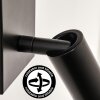 Turil LED Bett Leseleuchte als Wandleuchte, 2er Set, schwarz-weißer Stoffschirm