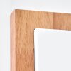 skandinavische Alvorn Wandleuchte aus Holz mit weißem Glasschirm, 2er-Set
