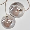 Chehalis moderne Deckenleuchte mit Rauchglas-Kugeln ø 15 cm, G9, 6-flammig