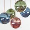 Chehalis Kugel-Deckenleuchte 5-flammig mit bunten Kugel-Glasschirmen Ø 15 cm, G9