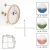 Chehalis Deckenleuchte Kugel, 5-flammig, bunte Glasschirme ø 12 cm