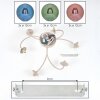 Chehalis Kugel-Deckenleuchte mit mehrfarbigem Glasschirm ø 12 cm, 6-flammig, G9
