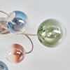 Chehalis Deckenleuchte Kugel aus Glas, 6-flammig, bunte Glaskugeln, Retro