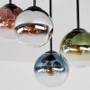 Moderne Cluster-Deckenleuchte Gastor mit 4 bunten Glasschirmen, E14, ø 15 cm