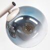 Moderne Kugel-Wandleuchte Gastor mit blauen, grünen und kupferfarbenen Glasschirmen
