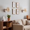 Moderne Kugel-Wandleuchte Gastor im 2er-Set mit E14-Fassung für die Couch