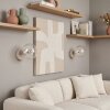 Moderne Kugel-Wandleuchte Gastor im 2er-Set mit klarem Glasschirm und E14
