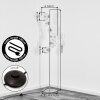 Moderne Kugel-Stehleuchte Ripoll mit vertikaler Cluster-Anordnung und 6 klaren Glasschirmen