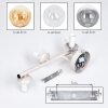 Wand-Kugelleuchte Gastor im 2er-Set mit 3 runden Glasschirmen in Klar, Rauch und Bernstein