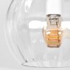 Moderne Kugel-Wandleuchte Koyoto im 2er-Set mit drei klaren Glasschirmen