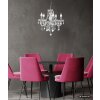 NOWA Marie 5-armiger Kronleuchter modern mit klarem Acrylglasschirm für Esszimmer