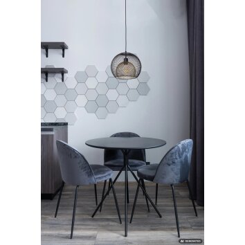NOWA Selina goldene Hängeleuchte Pendelleuchte modern für Esszimmer Ø 30 cm E27 40 Watt IP20