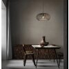 NOWA Max moderne Pendelleuchte für Esszimmer mit Käfigoptik aus Metall in Braun, Ø 40 cm, IP20