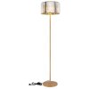 NOWA Run Stehleuchte modern E27 mit Schalter am Kabel, Metall in Holzoptik