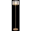 NOWA Run Stehleuchte modern E27 mit Schalter am Kabel, Metall in Holzoptik