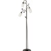 NOWA Venezia 3-flammige Stehlampe mit alabasterfarbenen Glasschirmen, E14, IP20