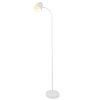 NOWA Jason Stehlampe, moderne Standlampe aus weißem Metall, E14, IP20, für Flur