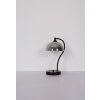 NOWA Eva Tischlampe G9 mit rauchfarben-weißem Glasschirm, Schalter am Kabel