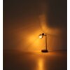 NOWA Jack Tischlampe aus Metall mit rauchfarbenem Glasschirm, E14-Fassung, 40 Watt